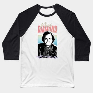 Neil Diamond // Retro 1970s Style Fan Design Baseball T-Shirt